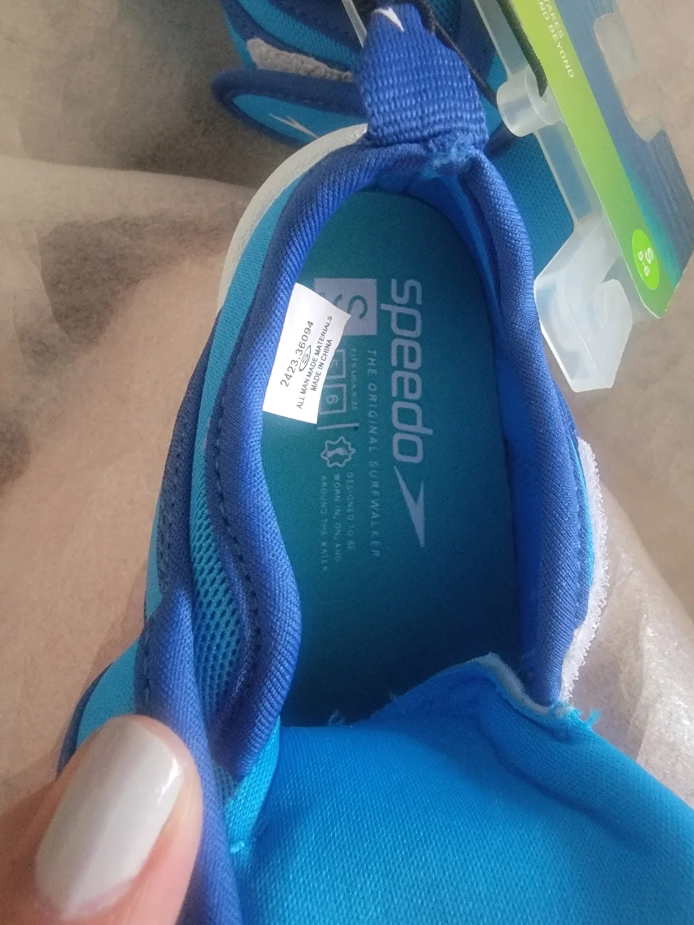 Speedo Kids' Shore Explorer Water Shoes - Blue Size Small (5/6)